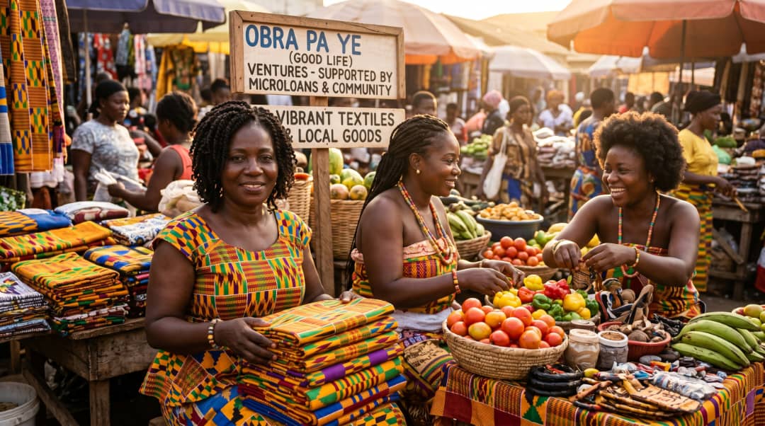 Market women in Ghana thriving with micro-loans